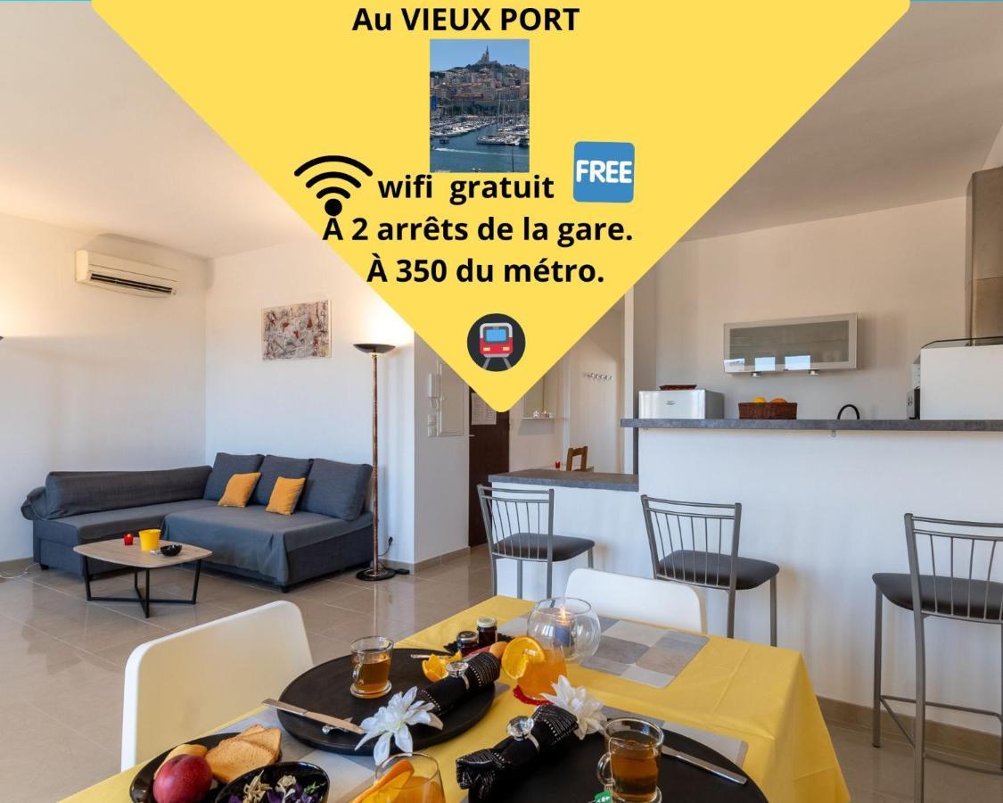 Celebre Vieux Port, Marseille Appartement Buitenkant foto